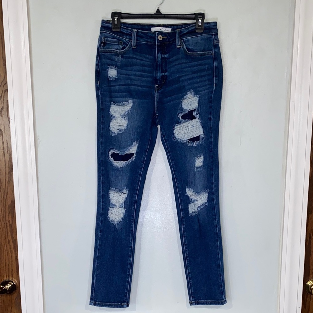 KanCan Mid-Rise Destructed Skinny Jeans Women’s Size 29